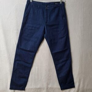 Bonobos Pants Mens 33x34 Tapered Chinos Hemp Blend Lightweight Casual